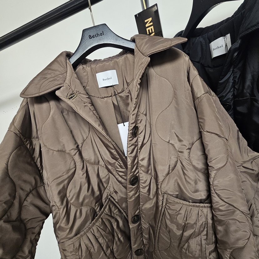 BETHEL東大門㊣實拍女裝新品熱賣推薦25秋冬人氣職業夾克絎縫BETHEL夾克