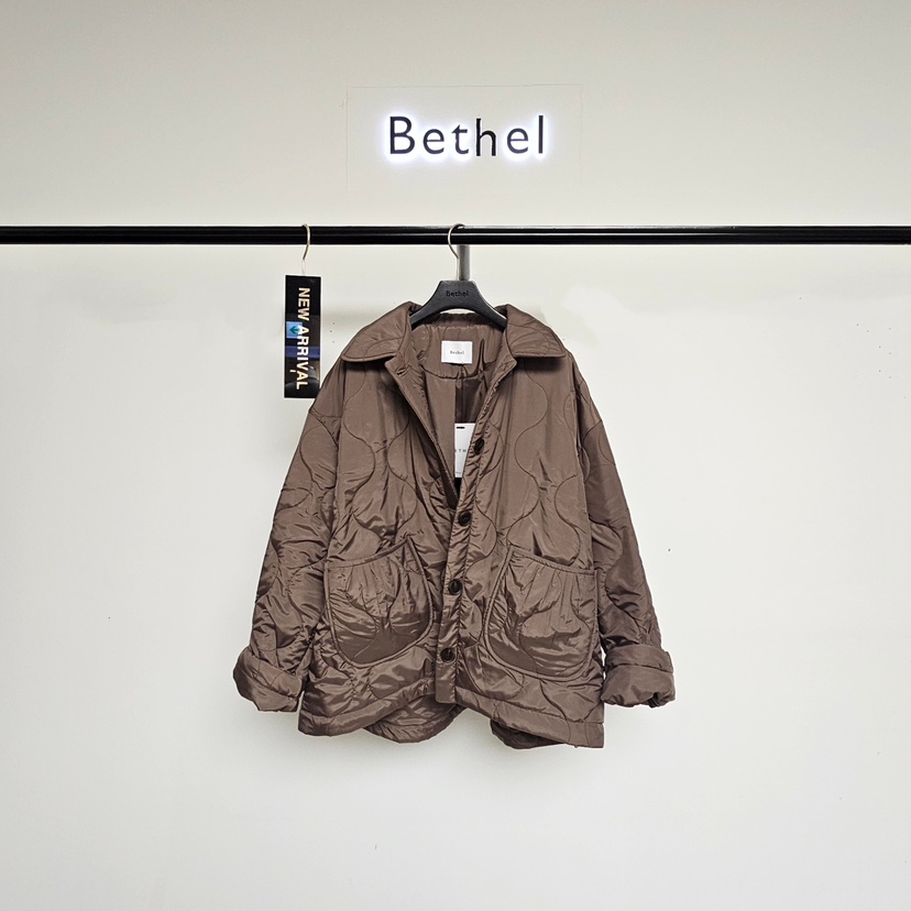 BETHEL東大門㊣實拍女裝新品熱賣推薦25秋冬人氣職業夾克絎縫BETHEL夾克圖色1