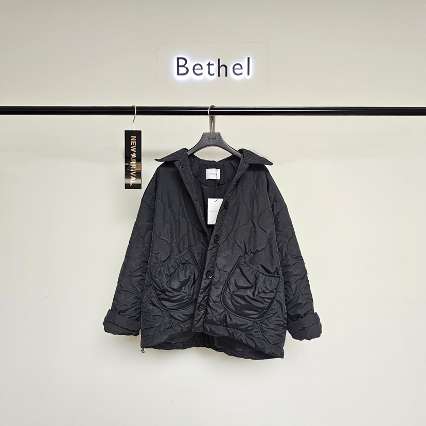 BETHEL東大門㊣實拍女裝新品熱賣推薦25秋冬人氣職業夾克絎縫BETHEL夾克圖色2