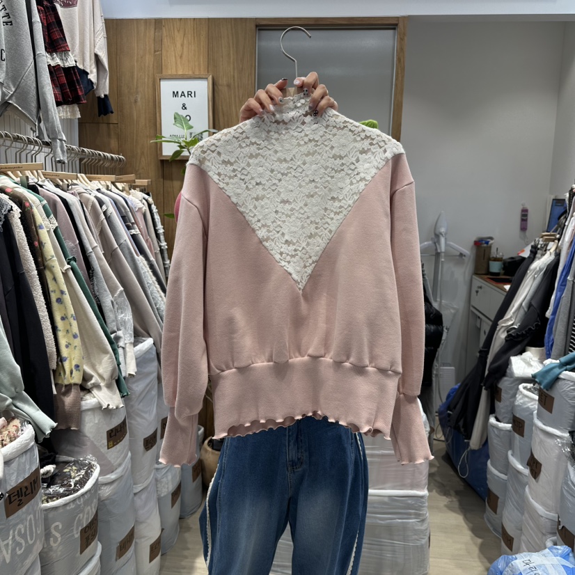 MARI CO韓國代購㊣女士新款真品人氣熱賣休閑衛衣假兩件加絨MARI CO衛衣