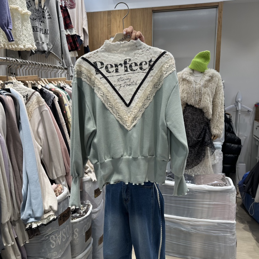 MARI CO韓國代購㊣女士新款真品人氣熱賣休閑衛衣假兩件加絨MARI CO衛衣圖色1