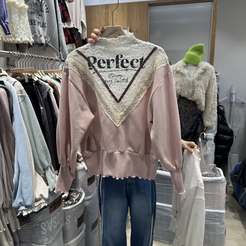 MARI CO韓國代購㊣女士新款真品人氣熱賣休閑衛衣假兩件加絨MARI CO衛衣圖色3