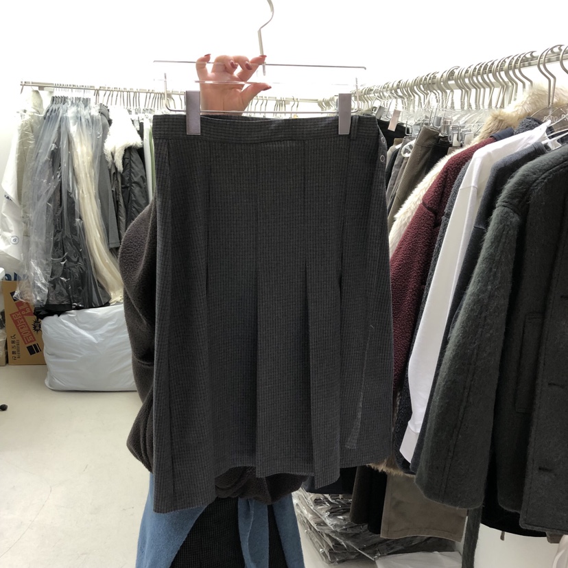 PADO東大門㊣代購女士新品時尚職業25秋冬半身裙中短裙褶皺PADO半身裙/中短裙