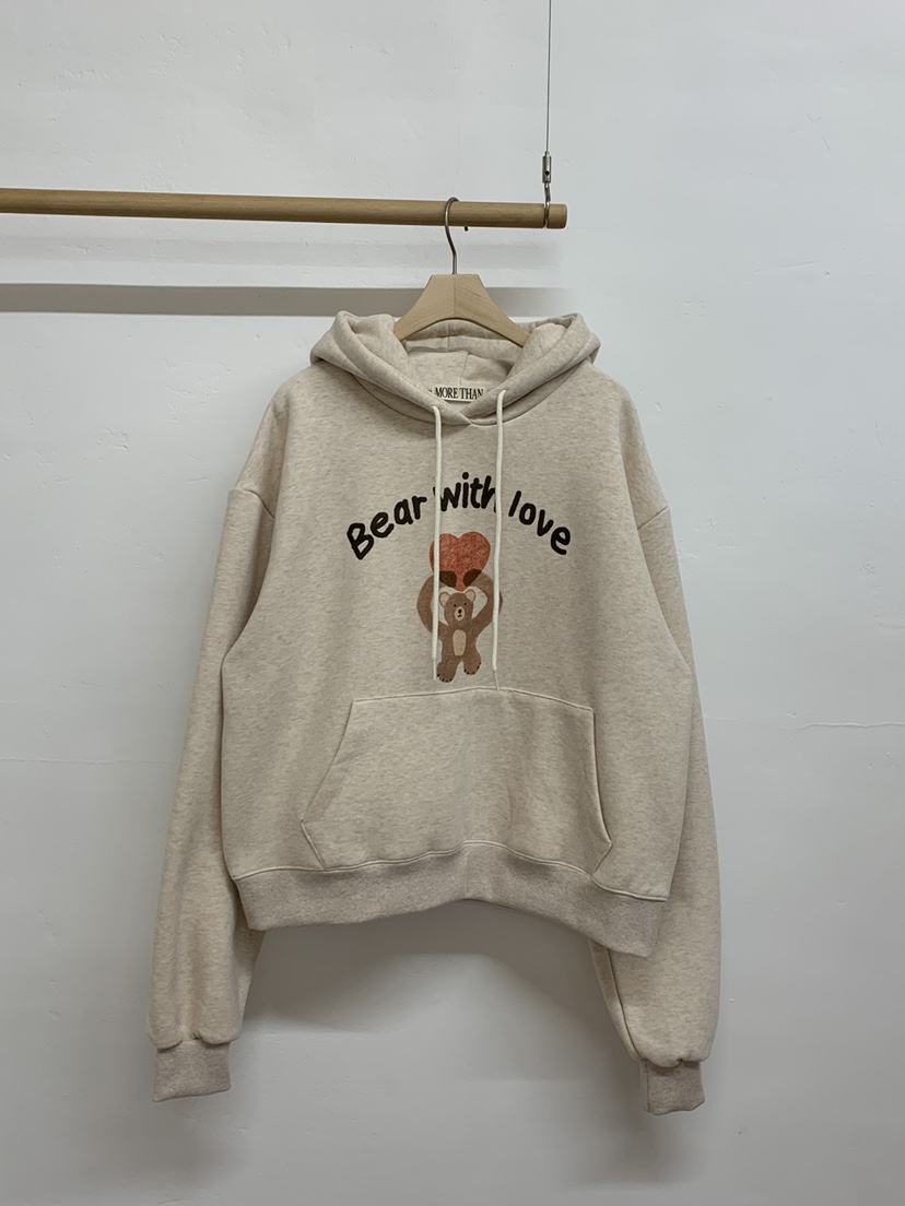 MORE THAN-P韓國代購㊣女裝新品職業25秋冬人氣真品熱賣衛衣MORE THAN衛衣圖色1