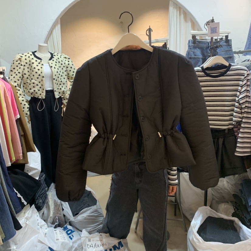 OZ東大門㊣代購女士新款人氣時尚25秋冬職業休閑真品夾克夾棉OZ.ounce夾克圖色2