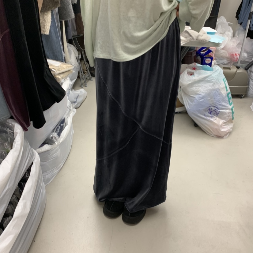 SOLD OUT東大門㊣實拍女裝新款時尚25秋冬半身裙中短裙天鵝絨SOLD OUT半身裙/中短裙圖色3
