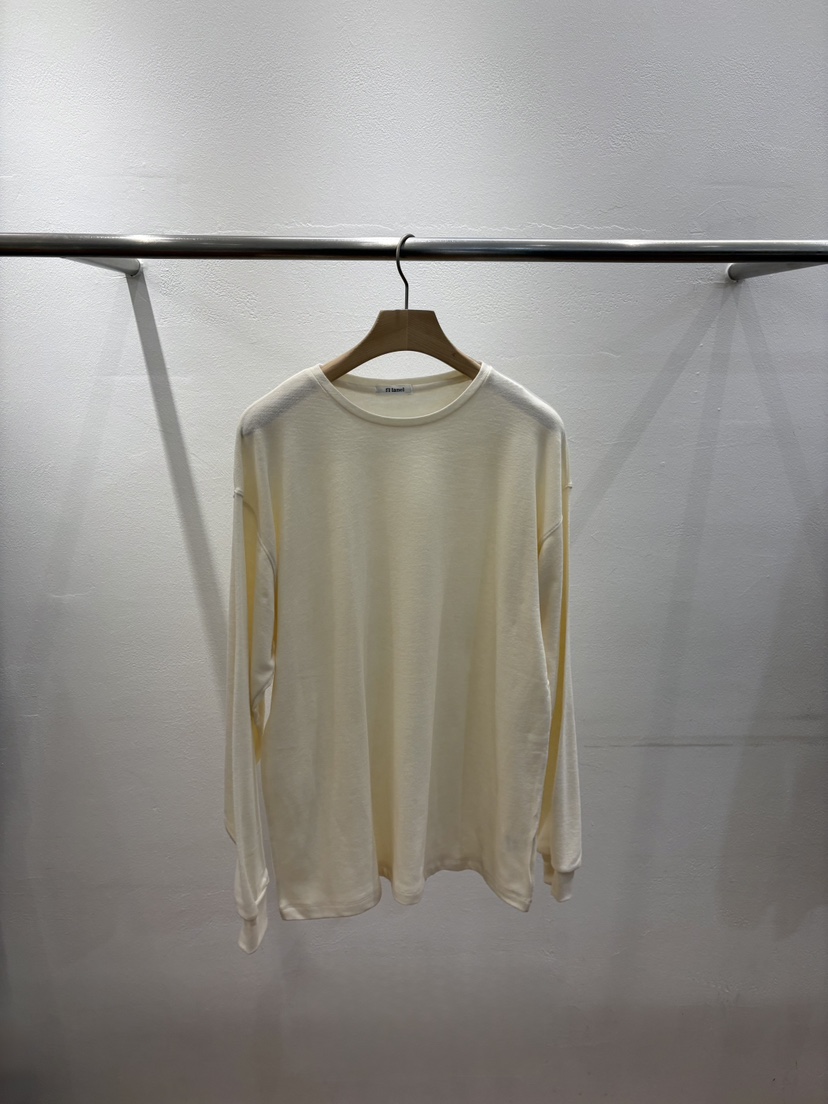 FL LANEL東大門㊣代購女士新品25秋冬職業熱賣長袖T恤羊毛FL LANEL長袖T恤圖色2