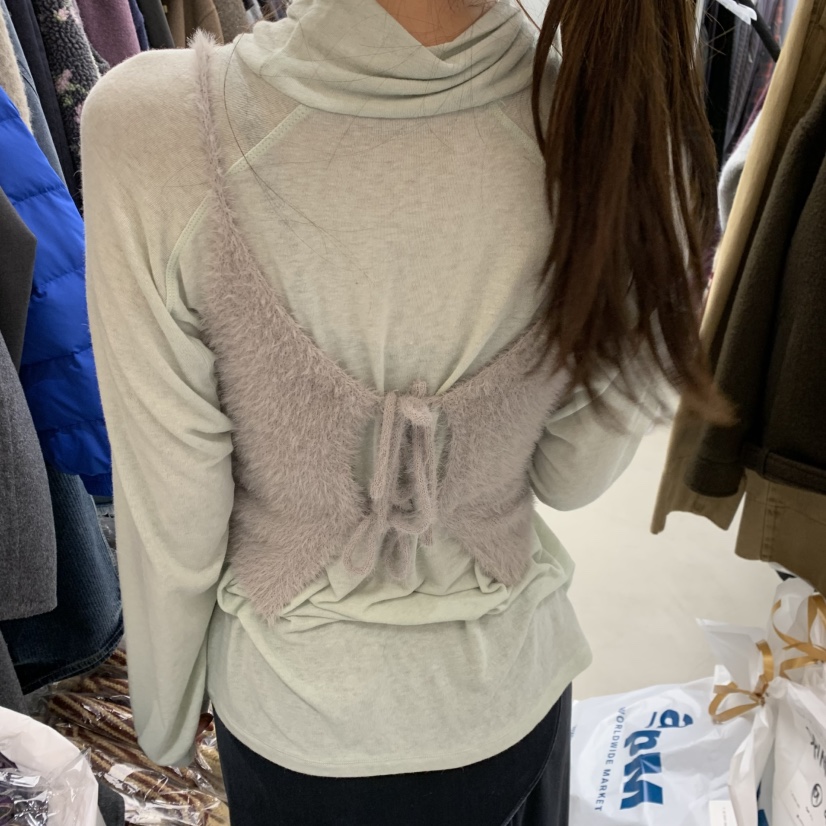 SOLD OUT東大門㊣直郵女裝新款時尚人氣吊帶背心不含內搭絨SOLD OUT吊帶/背心