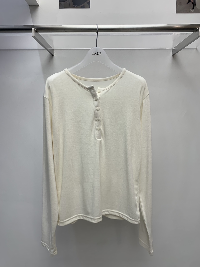 TRUE韓國代購㊣女裝新款熱賣25秋冬休閑時尚人氣推薦長袖T恤TRUE長袖T恤圖色1