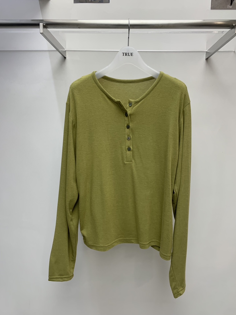 TRUE韓國代購㊣女裝新款熱賣25秋冬休閑時尚人氣推薦長袖T恤TRUE長袖T恤圖色2