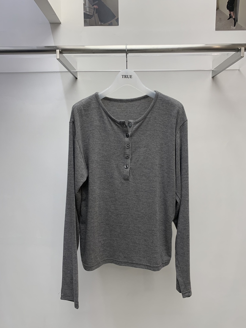 TRUE韓國代購㊣女裝新款熱賣25秋冬休閑時尚人氣推薦長袖T恤TRUE長袖T恤圖色3