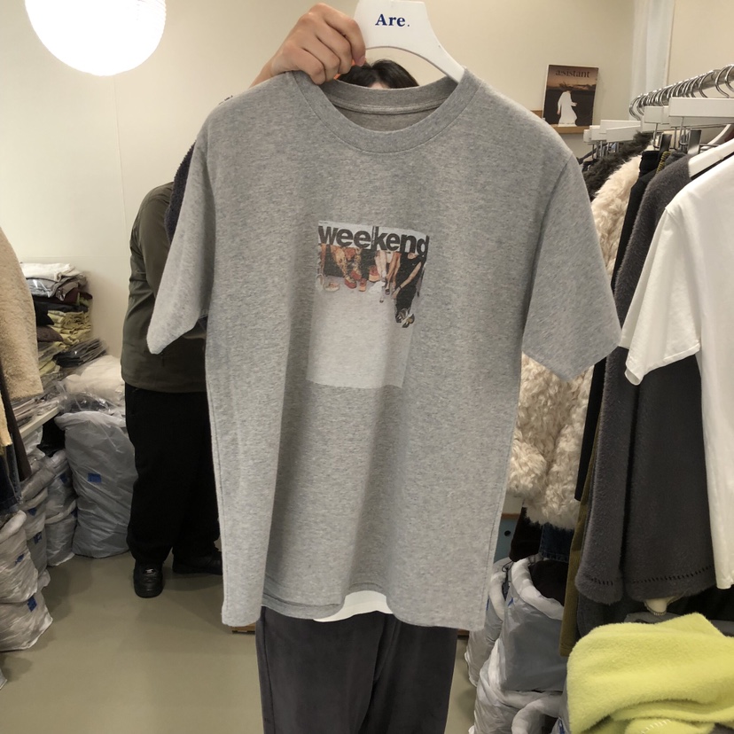 ARE韓國直郵㊣女裝新品休閑推薦真品25秋冬人氣熱賣職業T恤ARE YOU/ARET恤圖色2