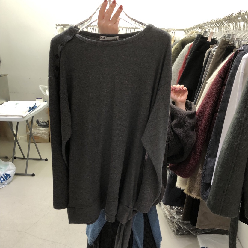 PADO東大門㊣實拍女裝新款職業25秋冬休閑真品時尚人氣長袖T恤PADO長袖T恤圖色1