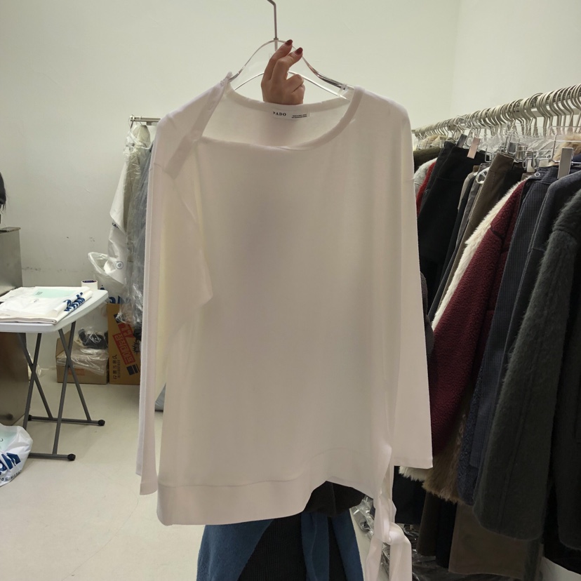 PADO東大門㊣實拍女裝新款職業25秋冬休閑真品時尚人氣長袖T恤PADO長袖T恤圖色2