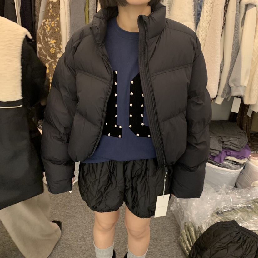 SALONDEMAG韓國代購㊣女裝新品熱賣時尚短款羽絨服填充鴨絨SALONDEMAG短款羽絨服圖色2