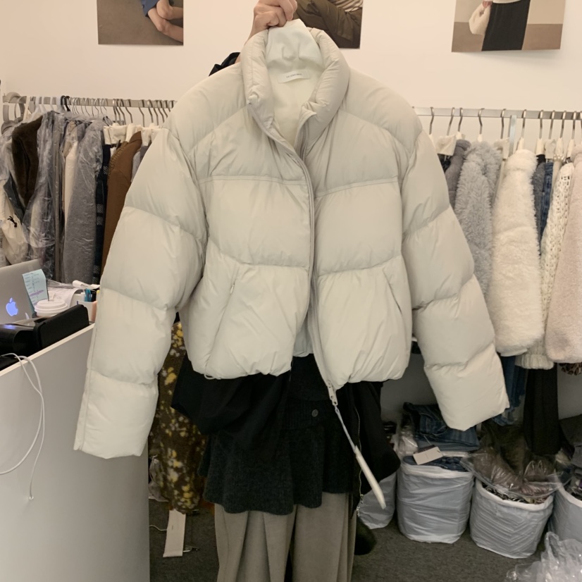 SALONDEMAG韓國代購㊣女裝新品熱賣時尚短款羽絨服填充鴨絨SALONDEMAG短款羽絨服圖色3