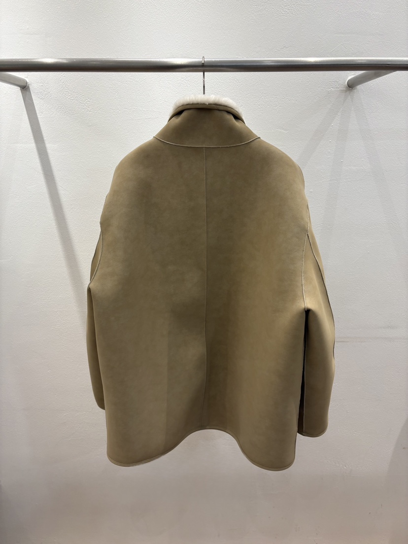 FL LANEL東大門㊣直郵女士新款時尚熱賣夾克里外穿羊毛雙面FL LANEL夾克