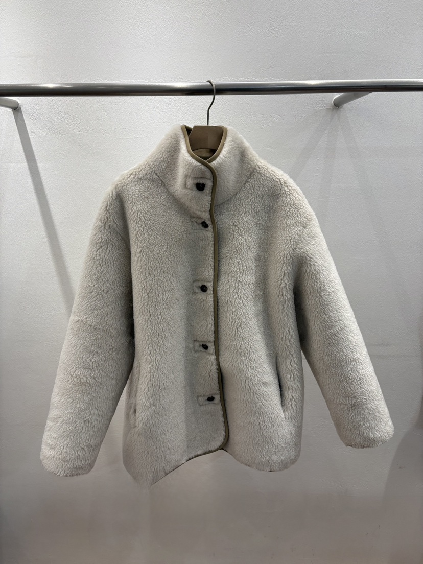 FL LANEL東大門㊣直郵女士新款時尚熱賣夾克里外穿羊毛雙面FL LANEL夾克