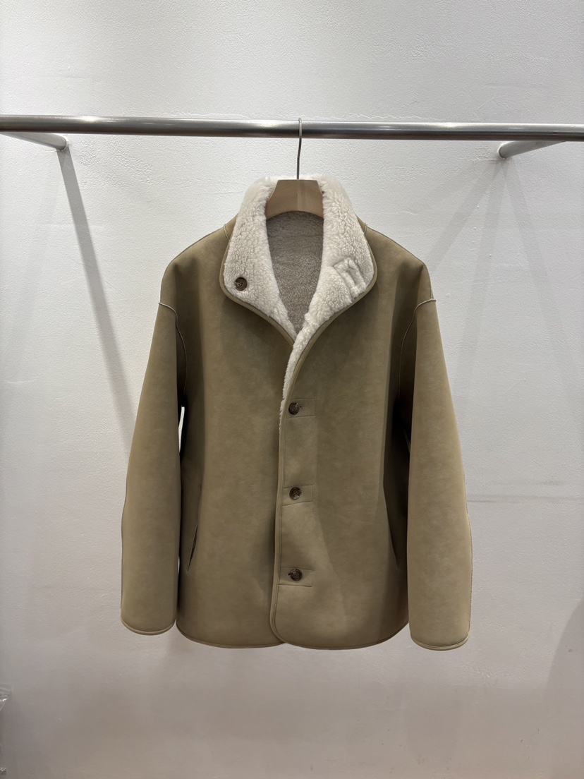 FL LANEL東大門㊣直郵女士新款時尚熱賣夾克里外穿羊毛雙面FL LANEL夾克圖色1