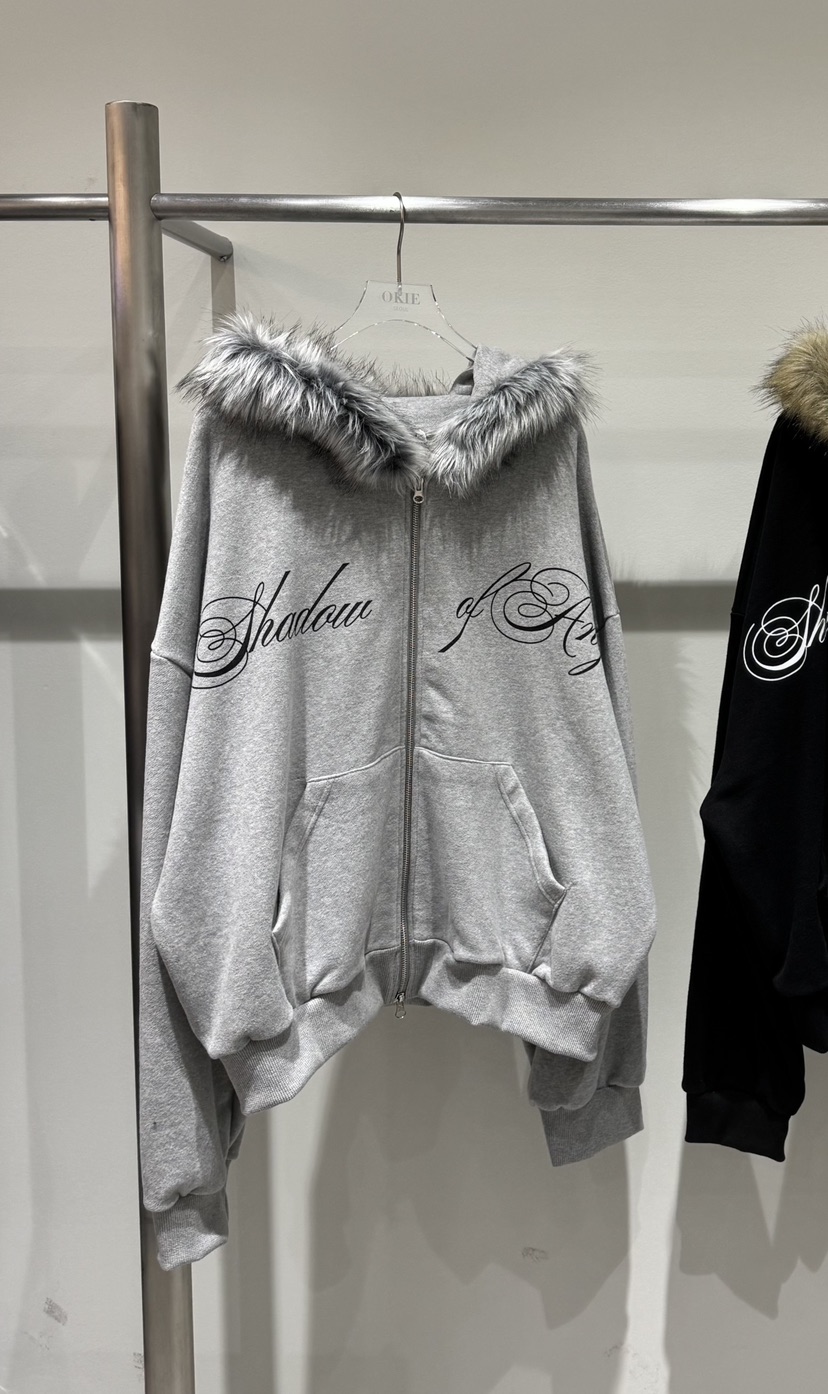 OKIE韓國代購㊣女士新款真品人氣休閑熱賣時尚夾克毛皮加絨OKIE夾克圖色1