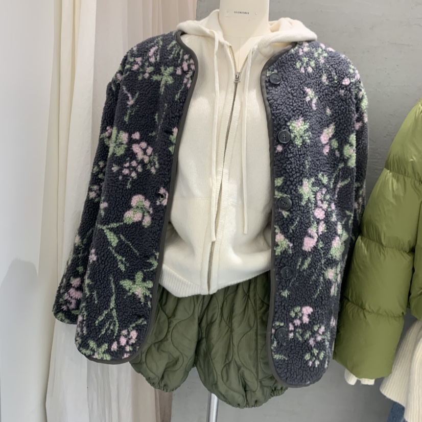 SALONDEMAG東大門㊣實拍女士新款熱賣職業人氣真品夾克花朵SALONDEMAG夾克圖色2