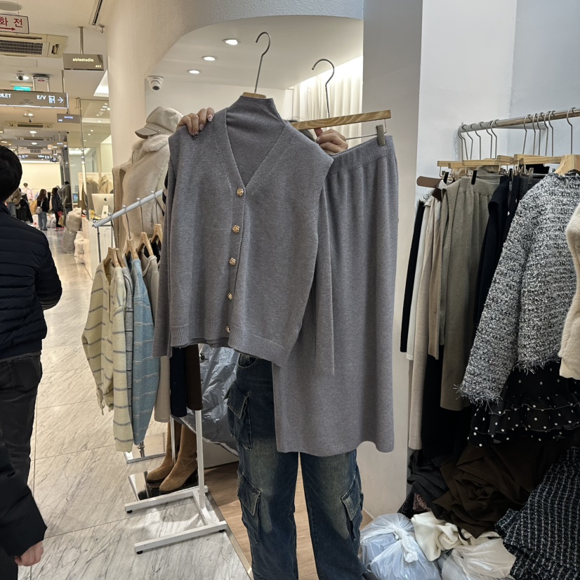 ABLESTUDIO韓國直郵㊣女士新款時尚人氣休閑真品套裝兩件套ABLESTUDIO套裝圖色1