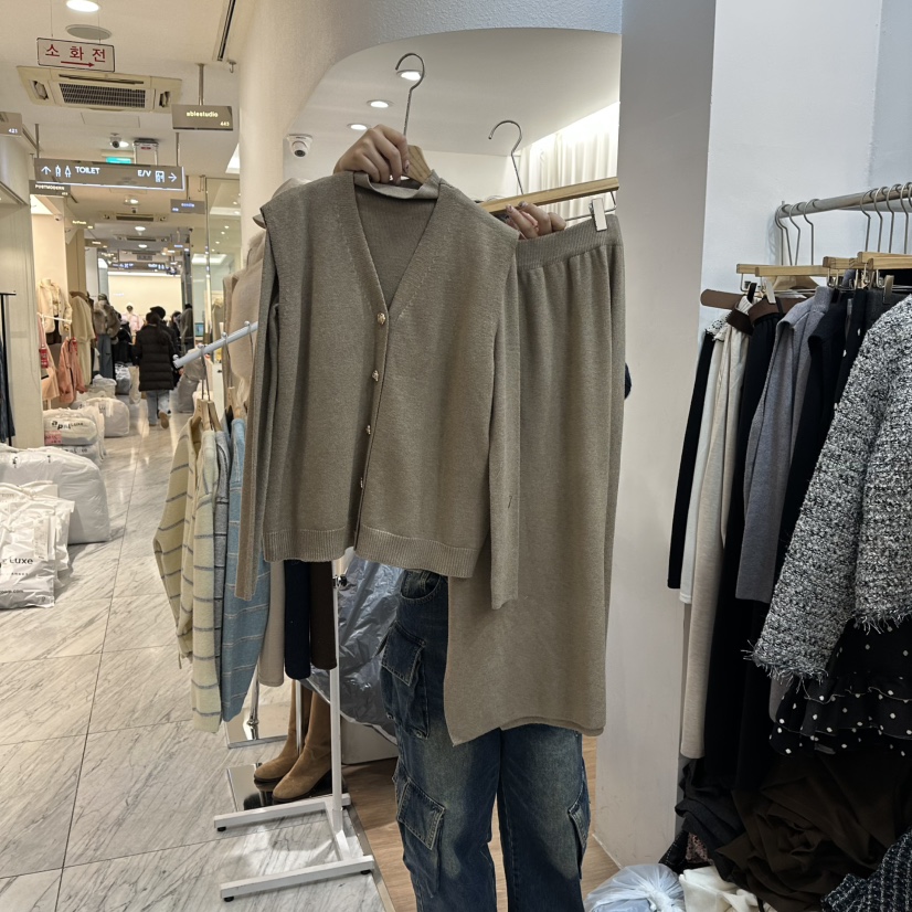 ABLESTUDIO韓國直郵㊣女士新款時尚人氣休閑真品套裝兩件套ABLESTUDIO套裝圖色2