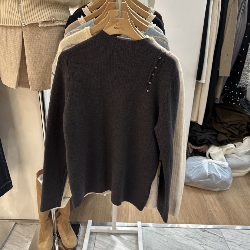 ABLESTUDIO東大門㊣代購女裝新品真品熱賣休閑職業推薦針織衫ABLESTUDIO針織衫圖色2