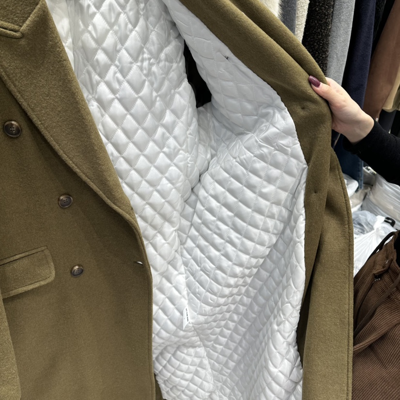 AT THE END東大門㊣代購女士新品25秋冬職業中長款大衣羊毛AT THE END中長款大衣