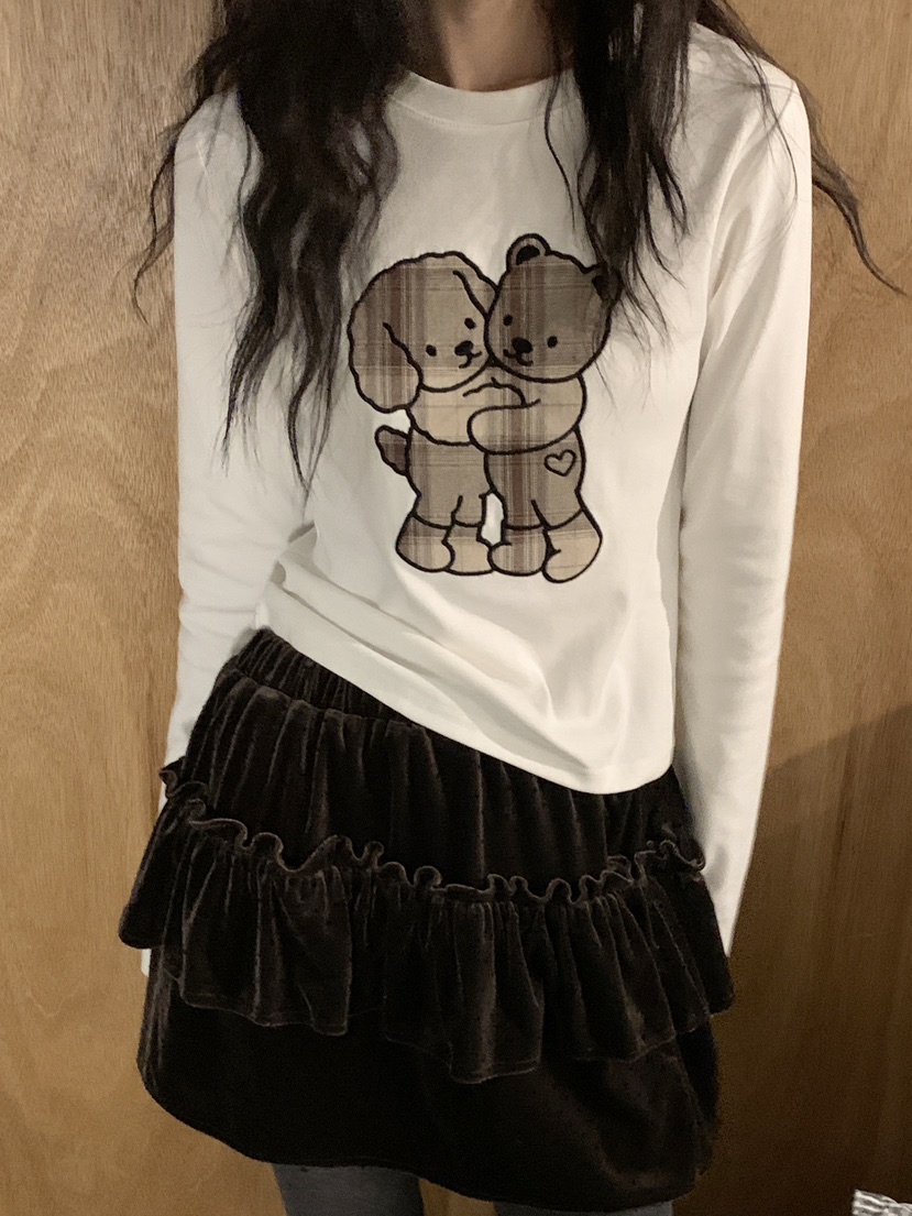 MORE THAN-P韓國代購㊣女士新品推薦真品職業25秋冬長袖T恤MORE THAN長袖T恤