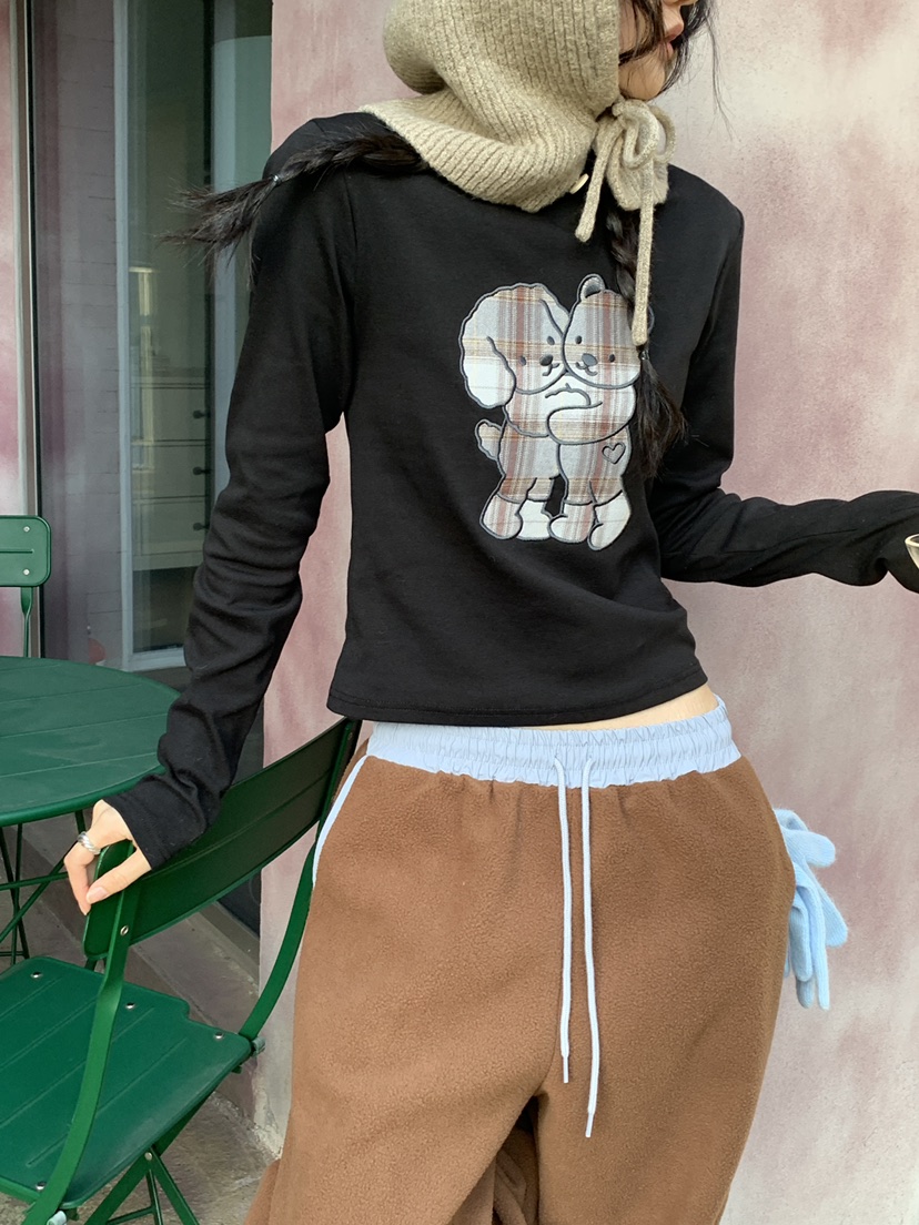 MORE THAN-P韓國代購㊣女士新品推薦真品職業25秋冬長袖T恤MORE THAN長袖T恤