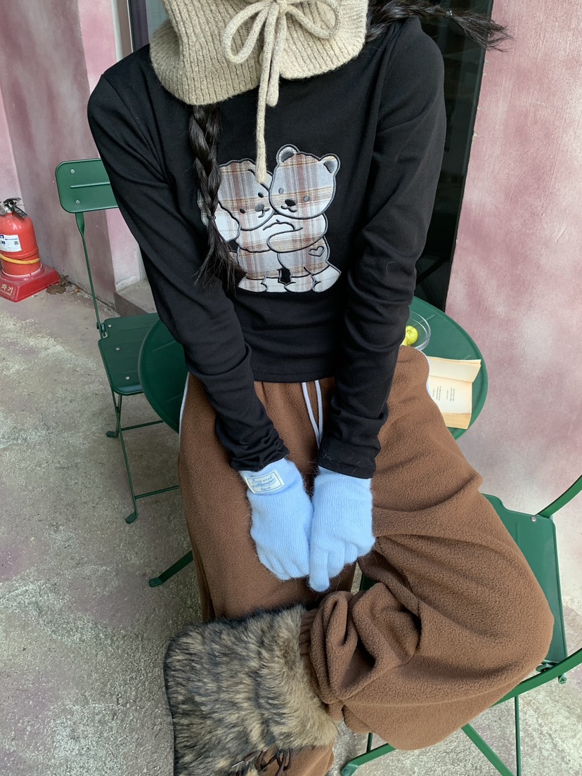 MORE THAN-P韓國代購㊣女士新品推薦真品職業25秋冬長袖T恤MORE THAN長袖T恤