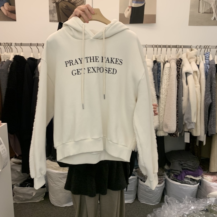 SALONDEMAG韓國代購㊣女士新品人氣25秋冬休閑推薦職業衛衣SALONDEMAG衛衣圖色1