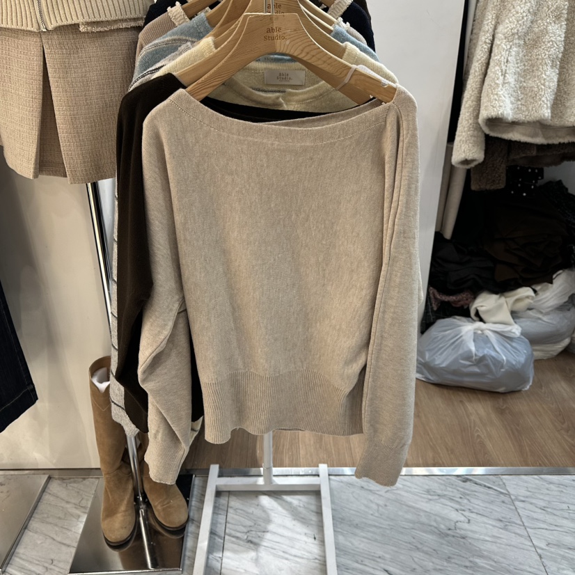 ABLESTUDIO東大門㊣直郵女裝新款時尚休閑職業熱賣25秋冬針織衫ABLESTUDIO針織衫圖色1