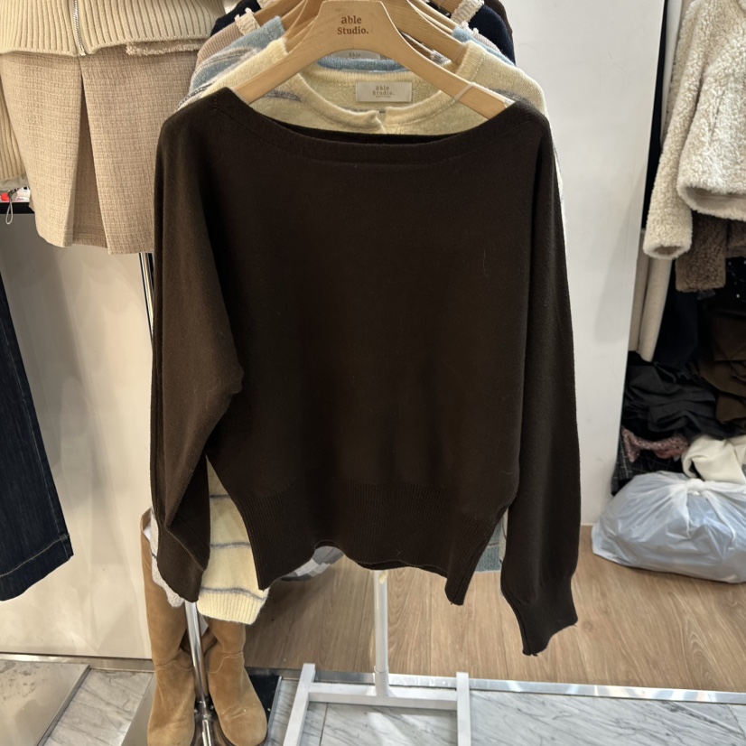 ABLESTUDIO東大門㊣直郵女裝新款時尚休閑職業熱賣25秋冬針織衫ABLESTUDIO針織衫圖色2