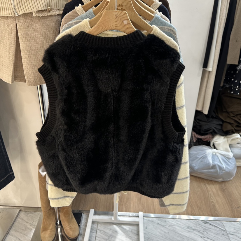 ABLESTUDIO東大門㊣實拍女士新款推薦25秋冬職業真品馬甲兔子ABLESTUDIO馬甲