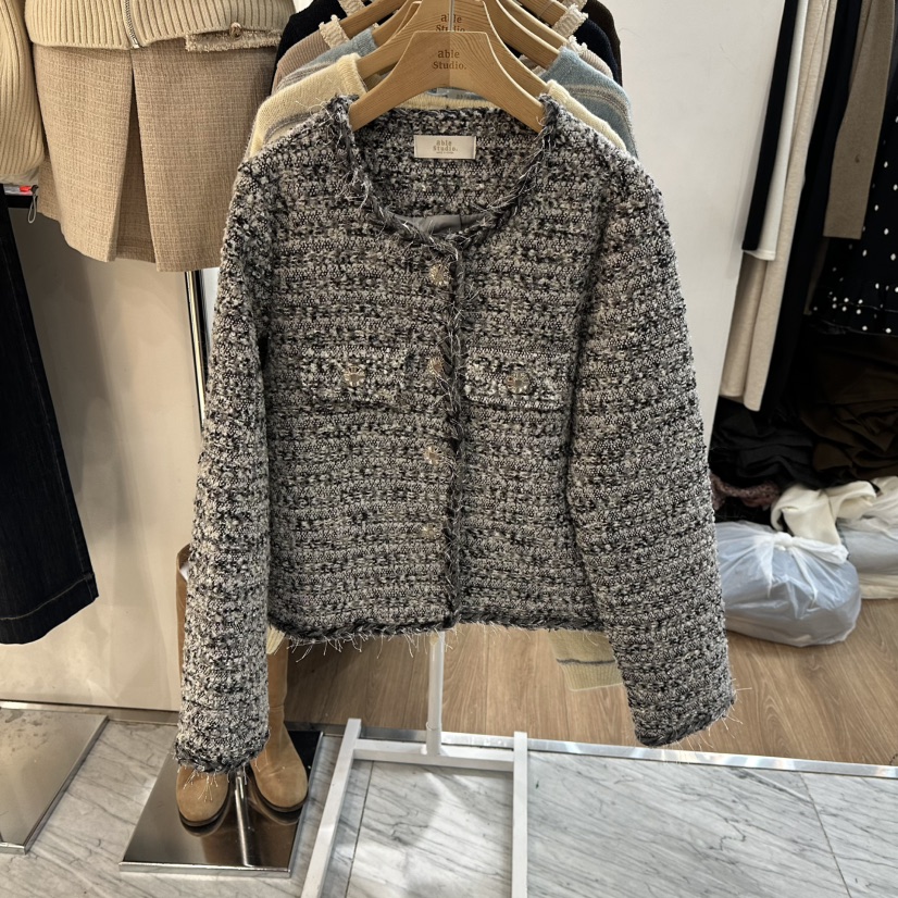 ABLESTUDIO東大門㊣實拍女裝新款真品推薦時尚人氣休閑夾克ABLESTUDIO夾克圖色1