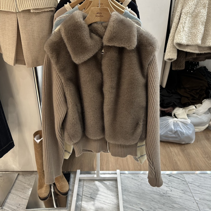 ABLESTUDIO東大門㊣代購女裝新款真品25秋冬時尚職業夾克兔子ABLESTUDIO夾克圖色2