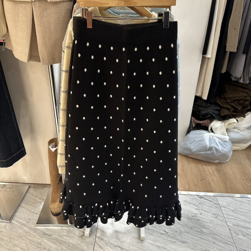 ABLESTUDIO東大門㊣直郵女士新品25秋冬職業真品休閑推薦長裙ABLESTUDIO長裙圖色2