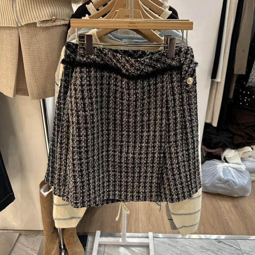 ABLESTUDIO東大門㊣直郵女裝新款休閑職業熱賣推薦25秋冬短裙ABLESTUDIO短裙圖色1