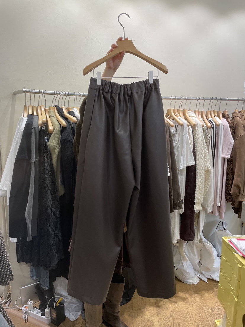 AUVERFIT東大門㊣代購女裝新款休閑真品職業休閑褲加絨皮褲AUVERFIT休閑褲