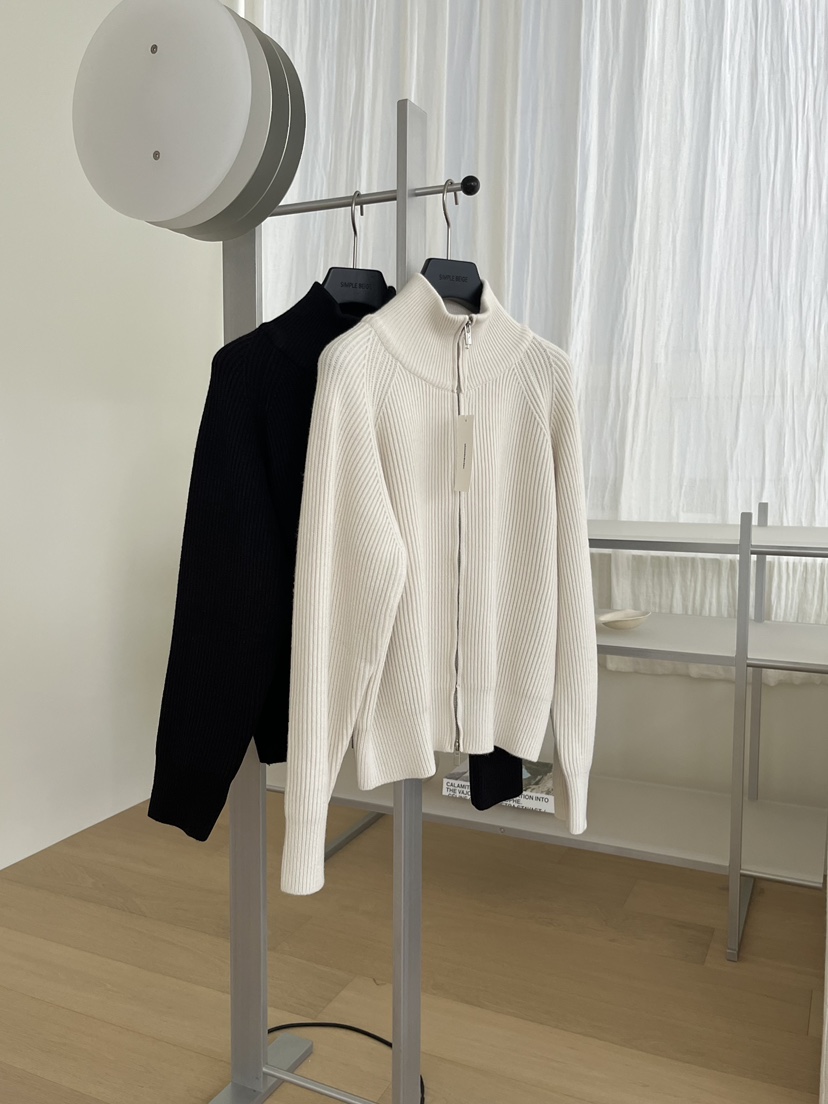 NYLON韓國直郵㊣女士新品人氣25秋冬職業真品休閑針織衫拉鏈NYLON針織衫