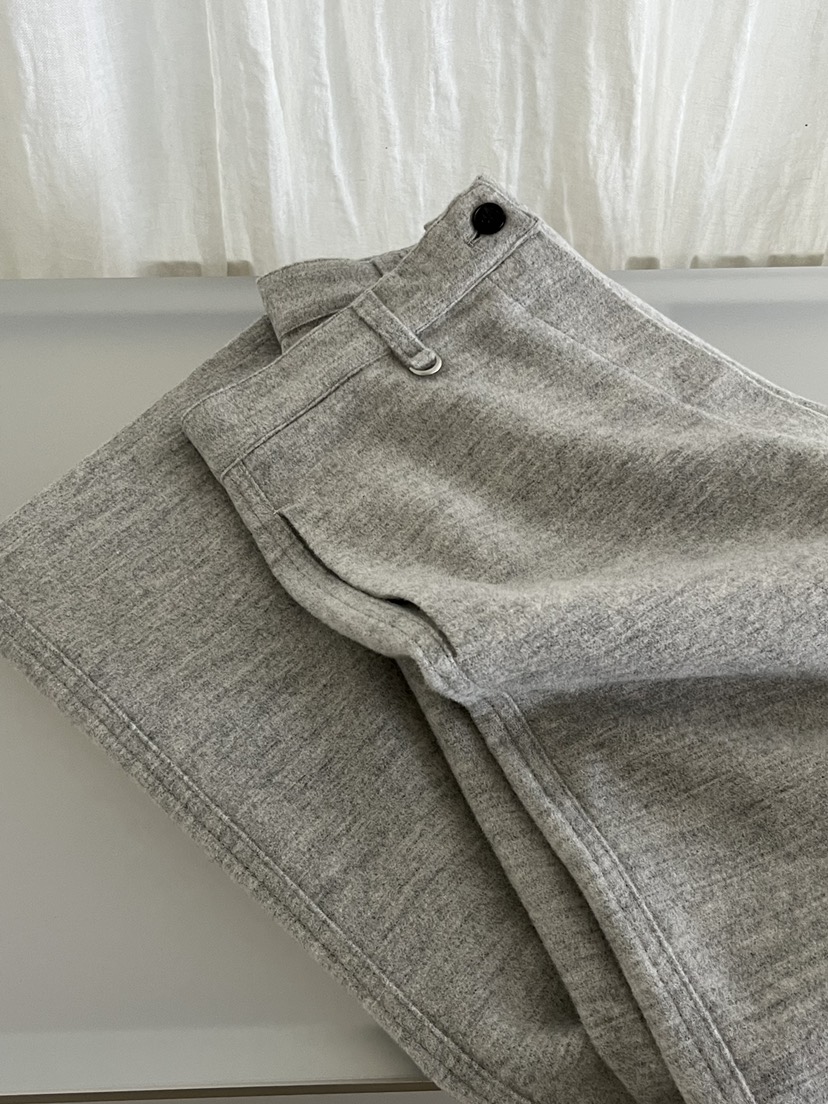 NYLON韓國直郵㊣女裝新品推薦熱賣職業人氣25秋冬休閑褲羊毛NYLON休閑褲