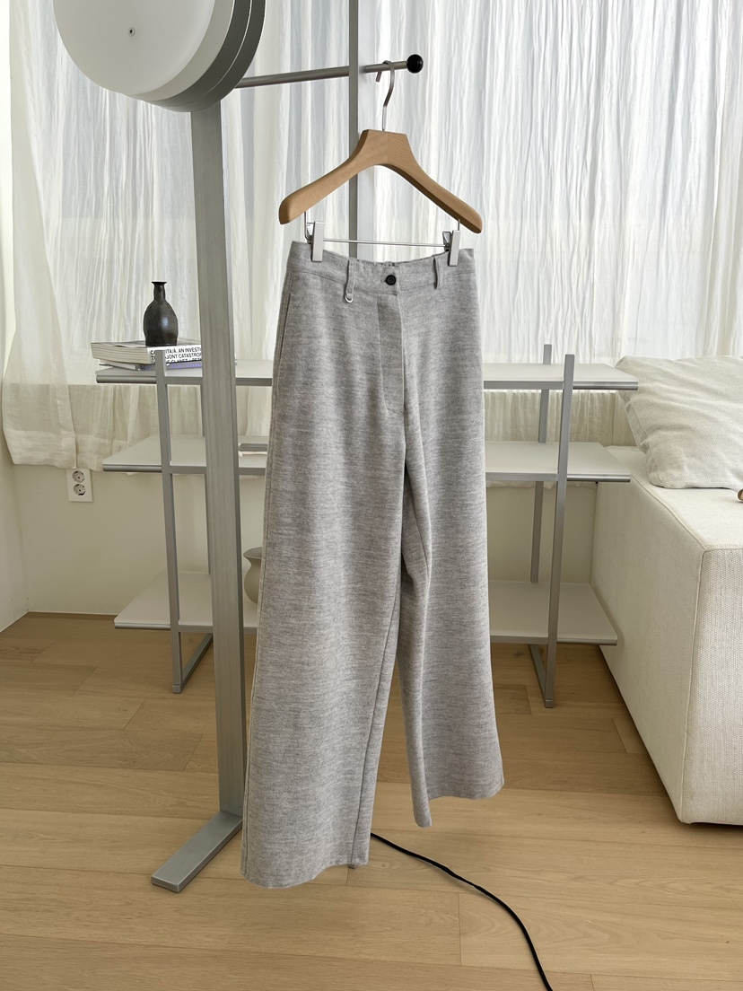 NYLON韓國直郵㊣女裝新品推薦熱賣職業人氣25秋冬休閑褲羊毛NYLON休閑褲圖色1