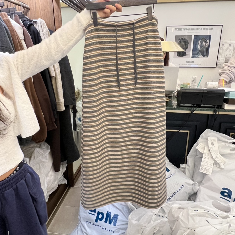 VIRKIN東大門㊣實拍女裝新品職業25秋冬時尚推薦真品人氣長裙VIRKIN長裙圖色2