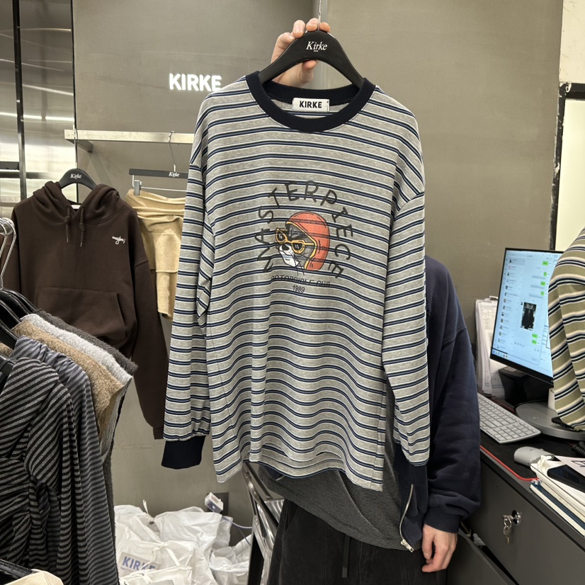 KIRKE東大門㊣代購女士新品職業熱賣25秋冬人氣時尚長袖T恤KIRKE長袖T恤圖色1
