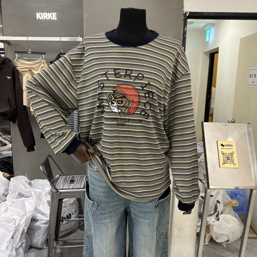 KIRKE東大門㊣代購女士新品職業熱賣25秋冬人氣時尚長袖T恤KIRKE長袖T恤圖色2