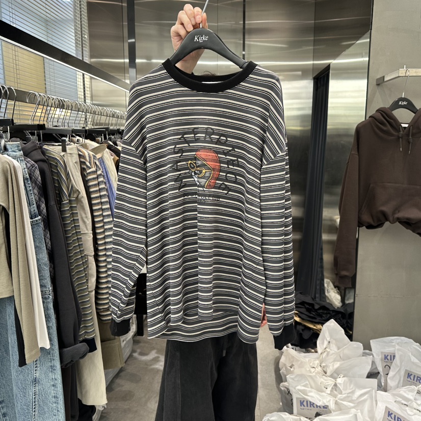 KIRKE東大門㊣代購女士新品職業熱賣25秋冬人氣時尚長袖T恤KIRKE長袖T恤圖色3