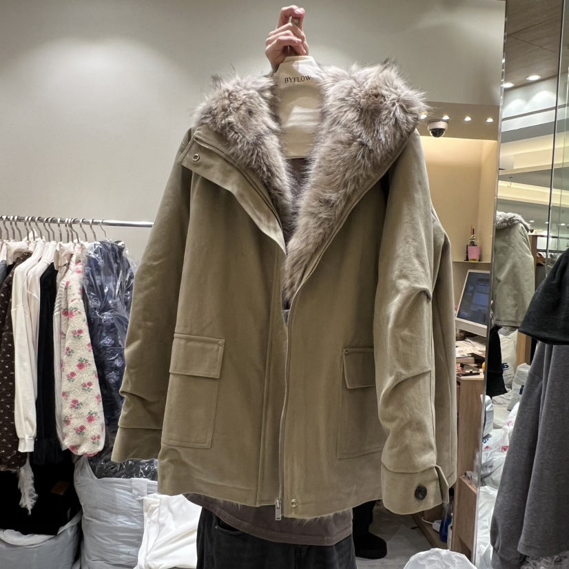 BY FLOW東大門㊣實拍女士新款人氣25秋冬真品職業夾克浣熊BY FLOW夾克圖色1