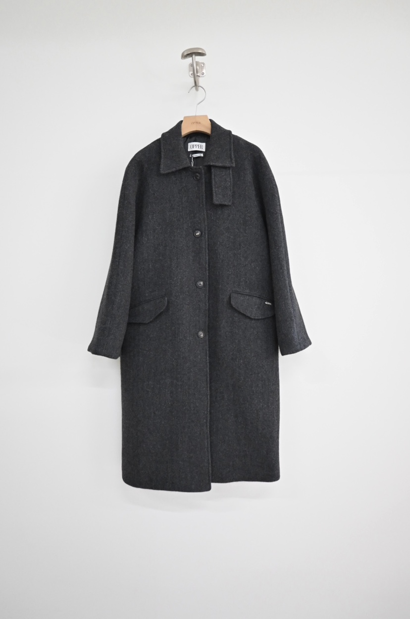 NYLON韓國直郵㊣女士新品25秋冬人氣熱賣職業中長款大衣羊毛NYLON中長款大衣